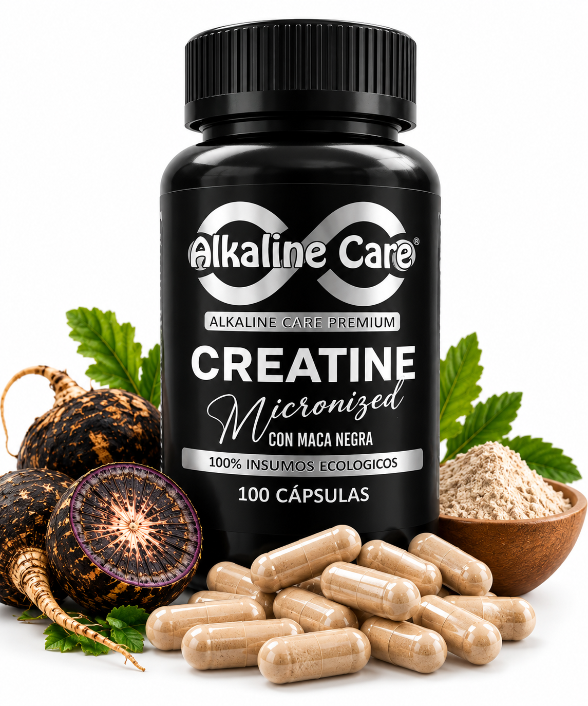 Creatine with Black Maca 100 Capsules