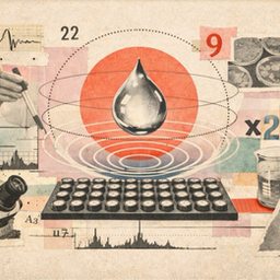 gota de agua levitando sobre ondas