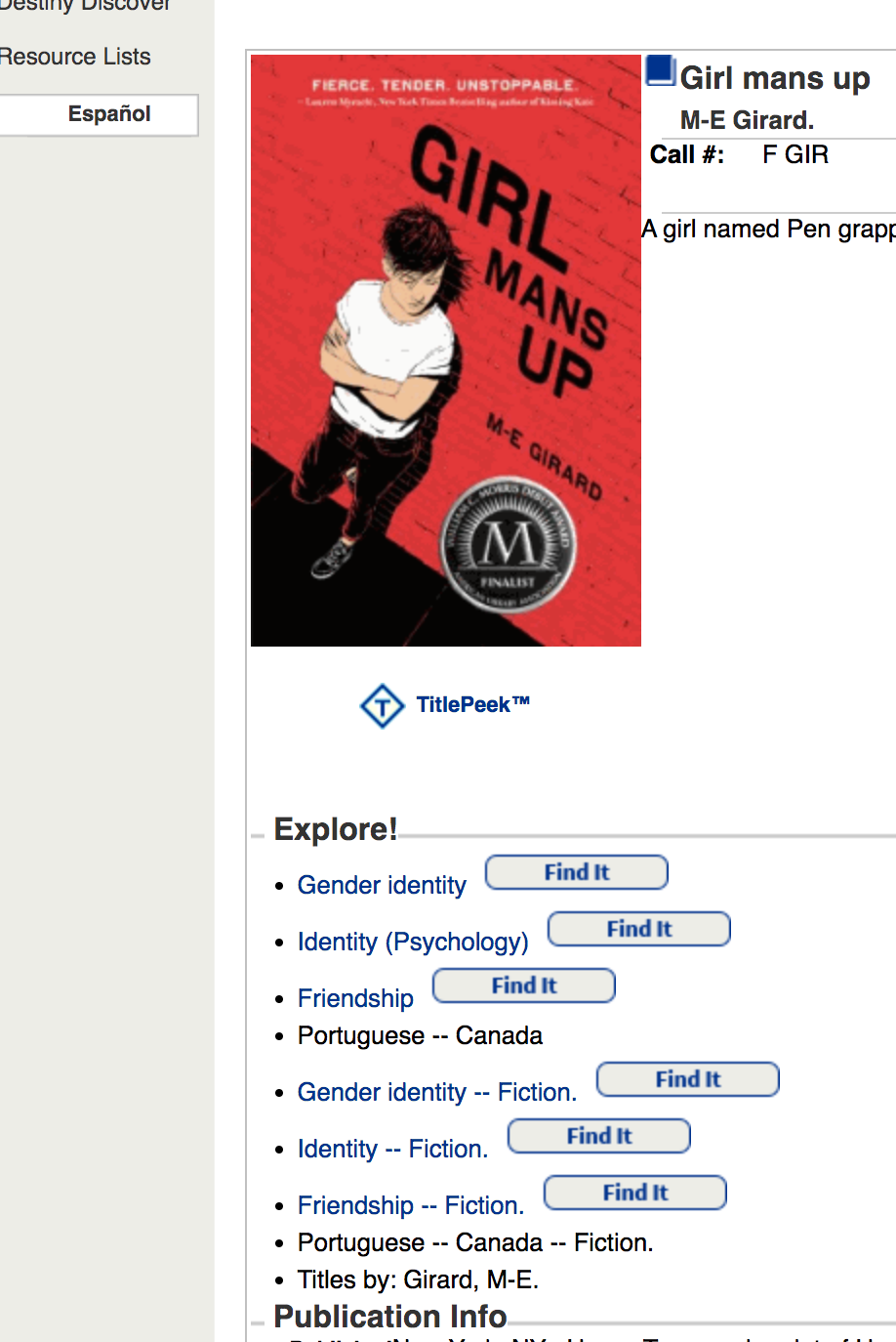 Thumbnail: Girl Mans Up