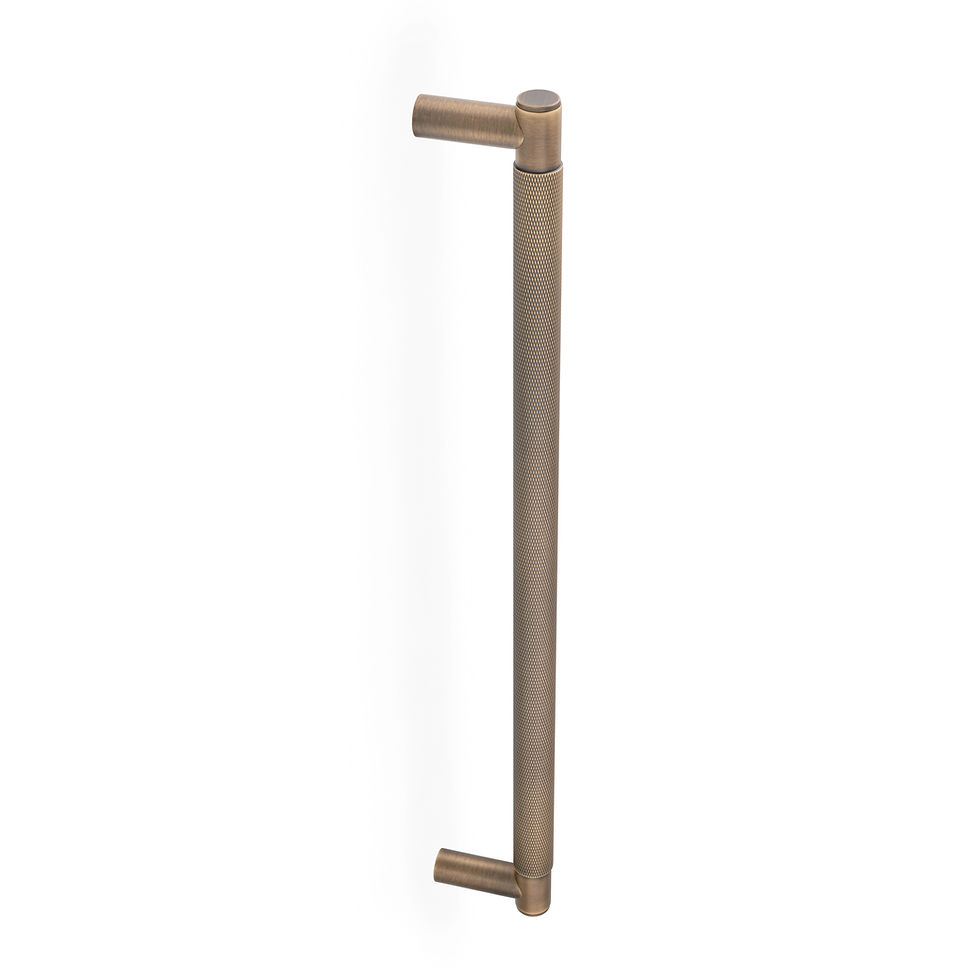 Thumbnail: Alexander & Wilks Spitfire Diamond Knurled Pull Handle - 450mm c/c