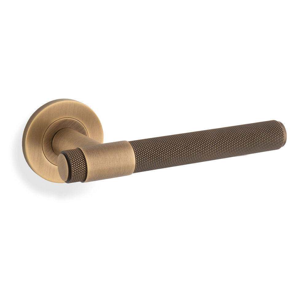 Thumbnail: Alexander and Wilks Knurled Kingstone Lever on Round Rose