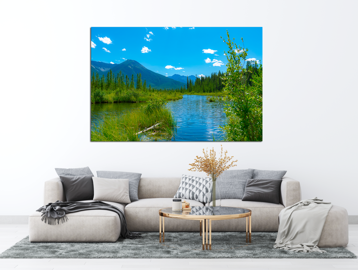 Vermilion Lakes - Canvas Print