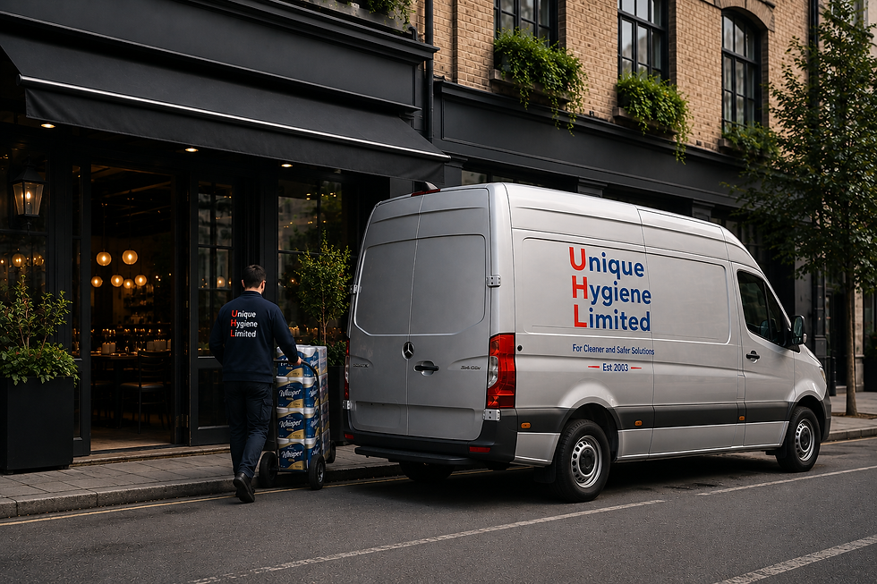 Van outside restaurant.png