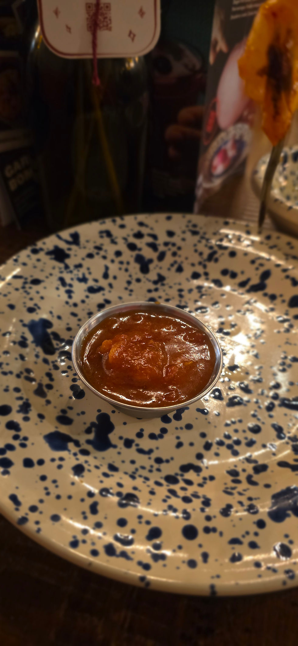 And the harissa dip, more or less a mix of tomato sauce and chilli.