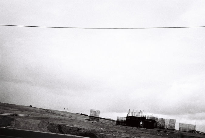 Black and White Film in the Unrecognized Villages on a Cloudy Day
