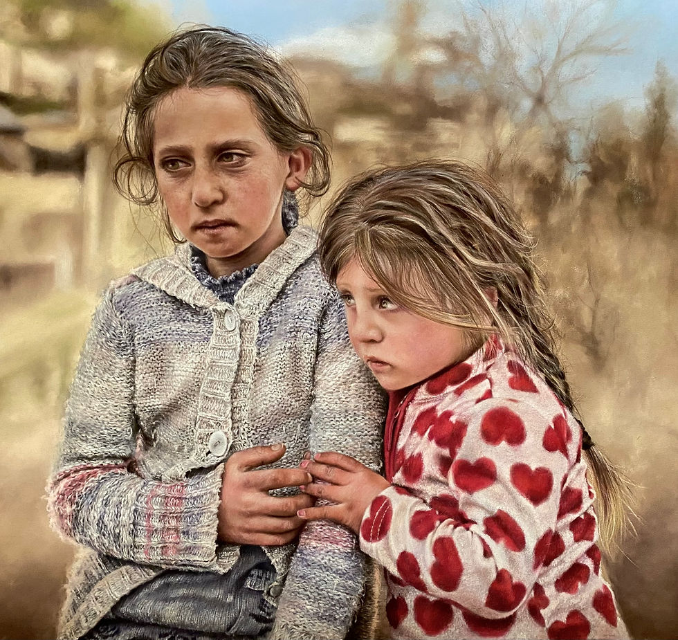 Maryam Fardinfard, Armenian Sisters, 53x50cm