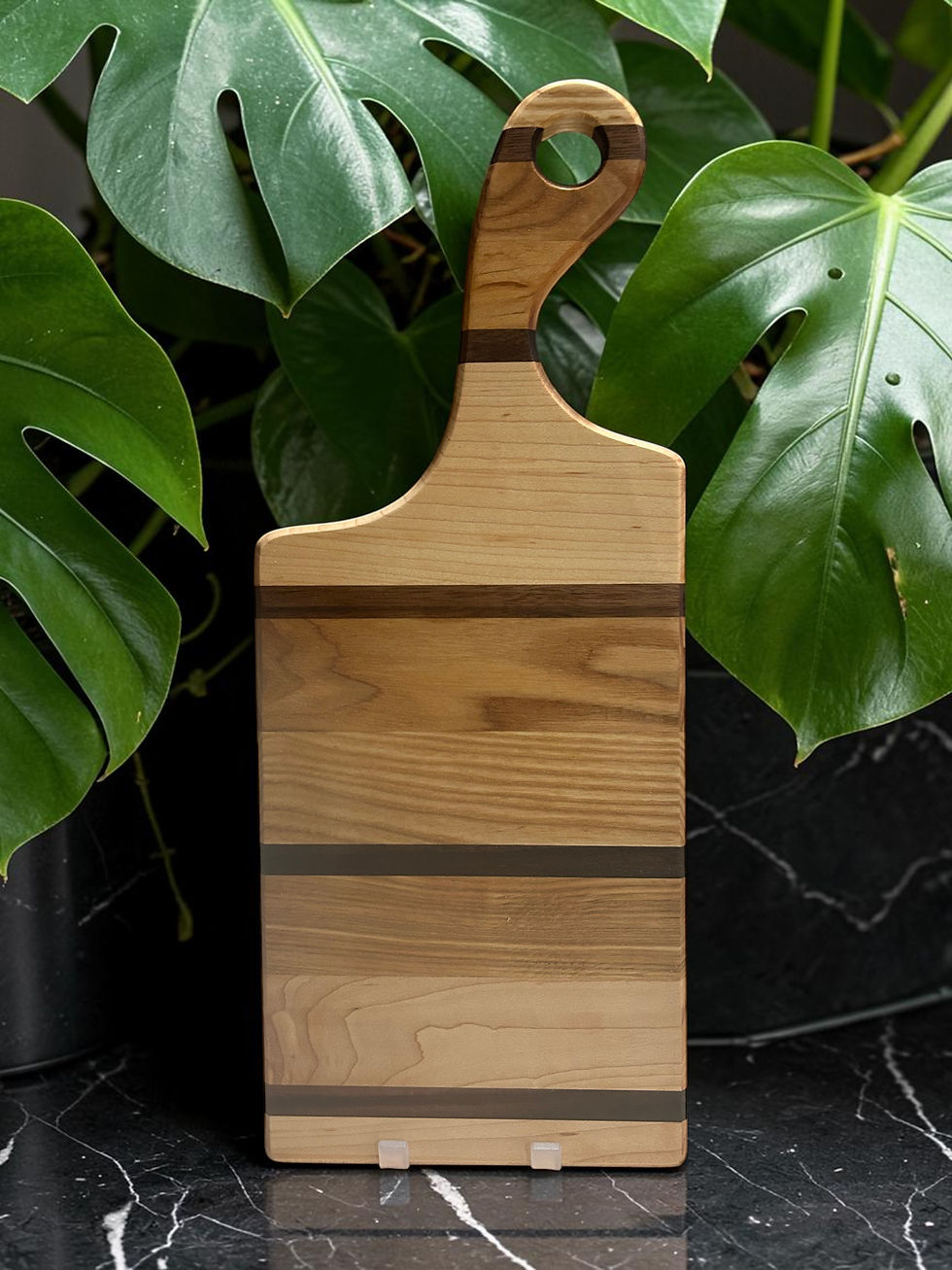 Thumbnail: Solid wood cutting board with handle