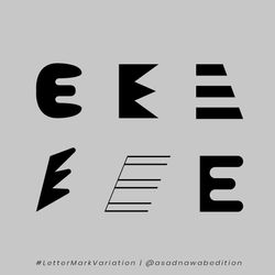 Letter E Variations