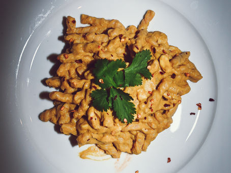 Pumpkin, Yellow Curry, & Cashew Pasta