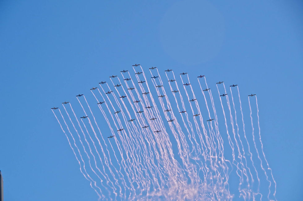 49 Ship Breast Cancer Awareness Flyover