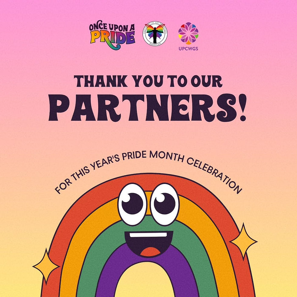 As Once Upon a PRIDE reaches the end of the rainbow, we would like to thank our incredible