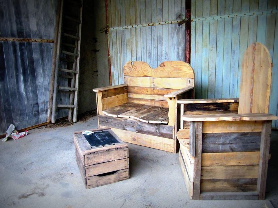Salon de jardin en palettes