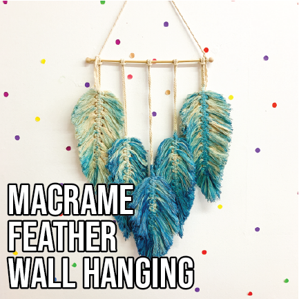 Macrame Feather Wall Hanging