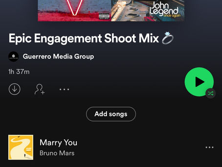 THE ULTIMATE SPOTIFY PLAYLIST FOR YOUR ENGAGEMENT SHOOT