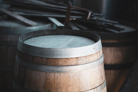 wooden wine barrels