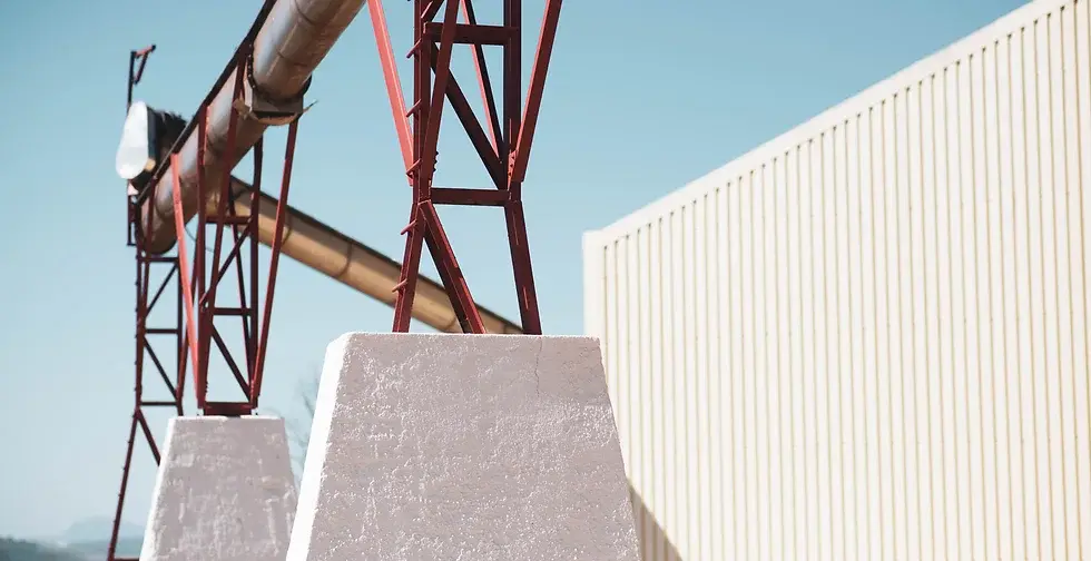 industrial structure with blue sky