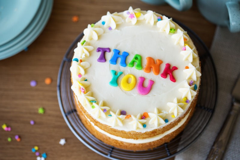 thank you cake