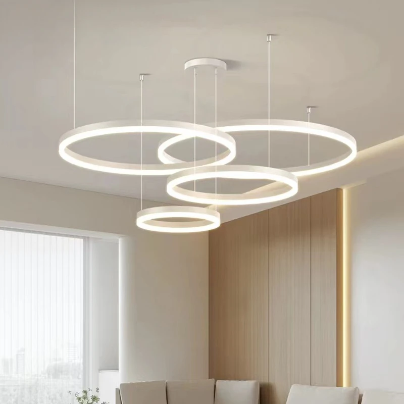 Thumbnail: Modern  Rings Chandelier 