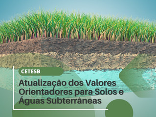 CETESB - Atualização dos valores orientadores para água subterrânea e solo