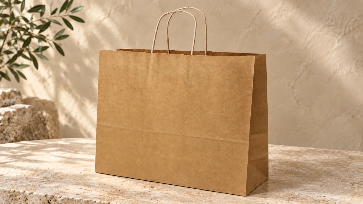 40x13x30 cm kraft logo baskılı kraft çanta