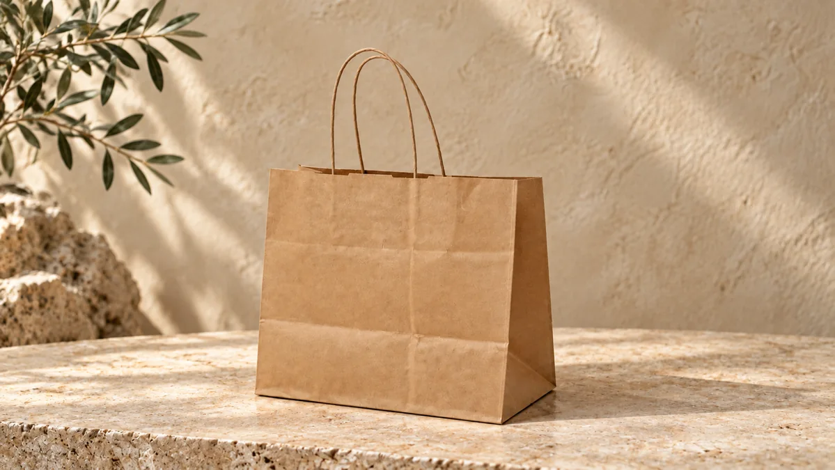 31x20x27 cm kraft logo baskılı kraft çanta