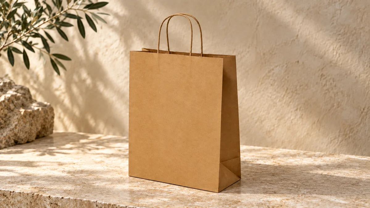 25x12x31 cm kraft logo baskılı kraft çanta