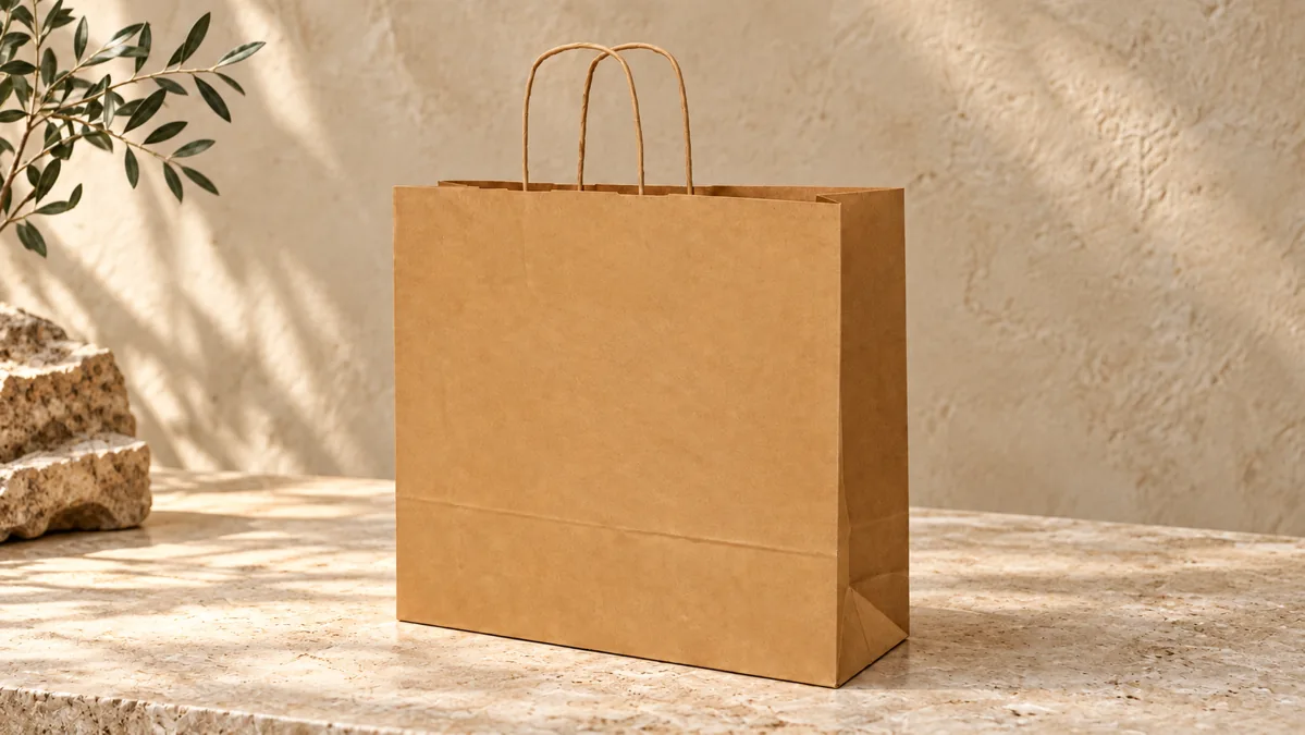 40x13x40 cm kraft logo baskılı kraft çanta
