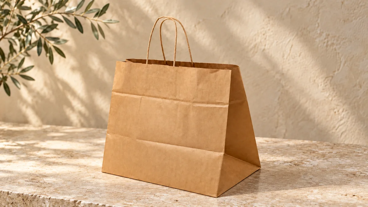 38x25x33 cm kraft logo baskılı kraft çanta