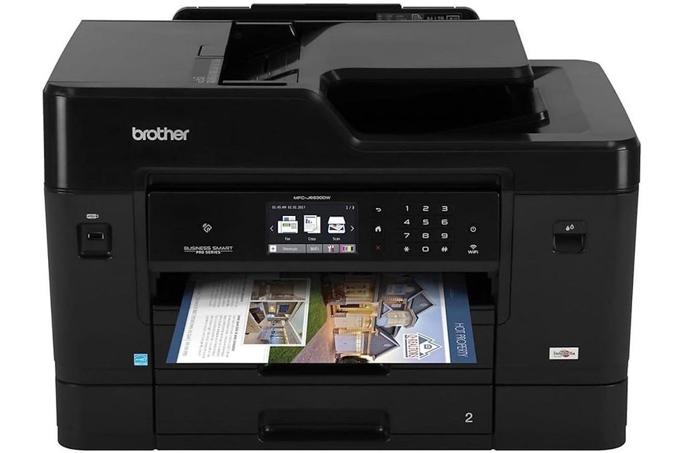 Thumbnail: Brother MFCJ6930DW Wireless Color Printer with Scanner, Copier & Fax