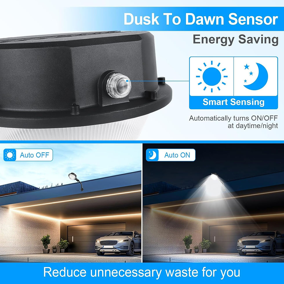 Thumbnail: Yard Area Lights Dusk to Dawn Outdoor Lighting with Photocell 6000K Daylight