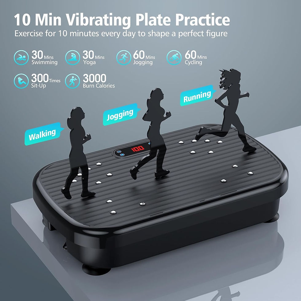 Thumbnail: Vibration Plate Exercise Machine,Vibration Plate Machine 180 Adjustable Speed, 4