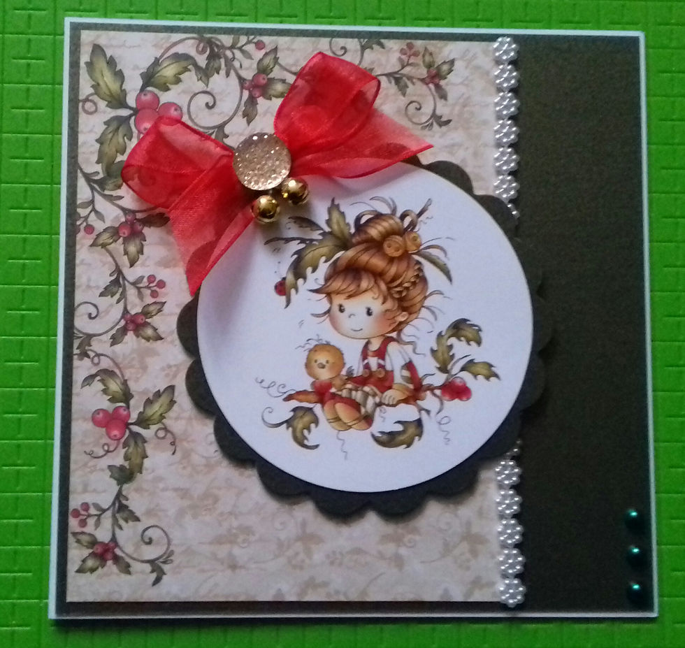 Christmas card little girl 2