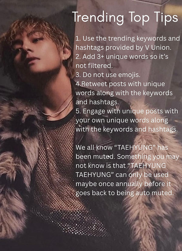 Kim Taehyung Trends