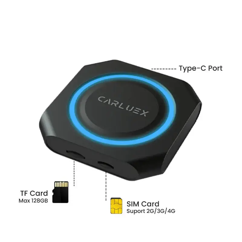 Thumbnail: CARLUEX PRO+ Wireless CarPlay/Android Auto Adapter