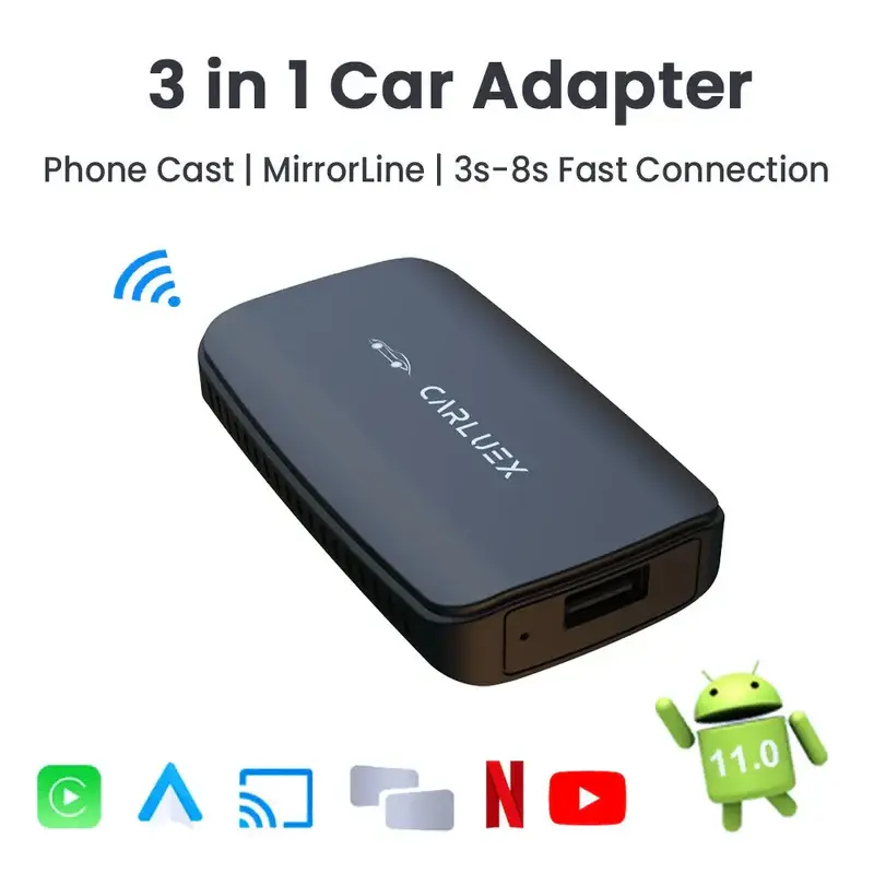 Thumbnail: CARLUEX GO Wireless CarPlay/Android Auto Adapter