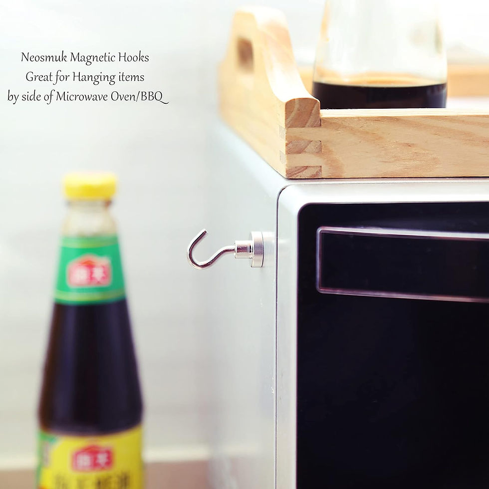 Thumbnail: Magnetic hook on appliance for hanging items