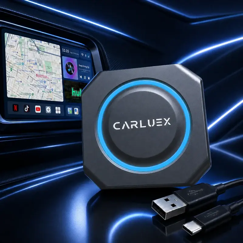 Thumbnail: CARLUEX PRO+ Wireless CarPlay/Android Auto Adapter