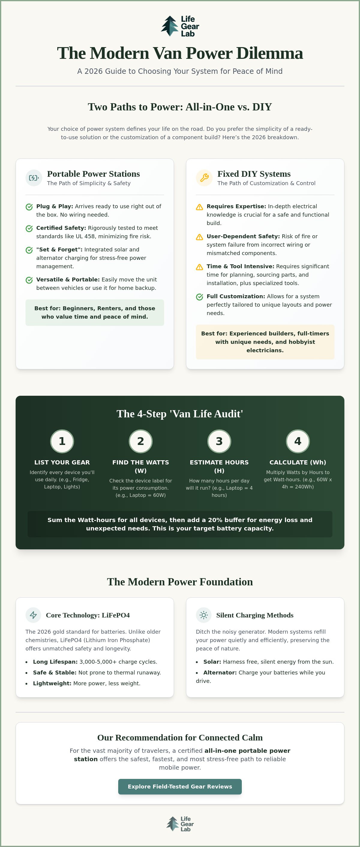 Van life mobile power setup reviews