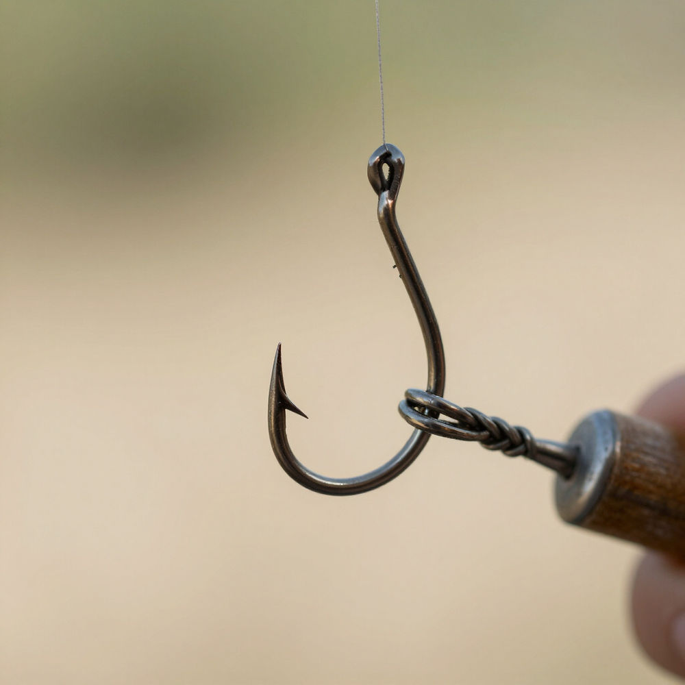 close up of a hook