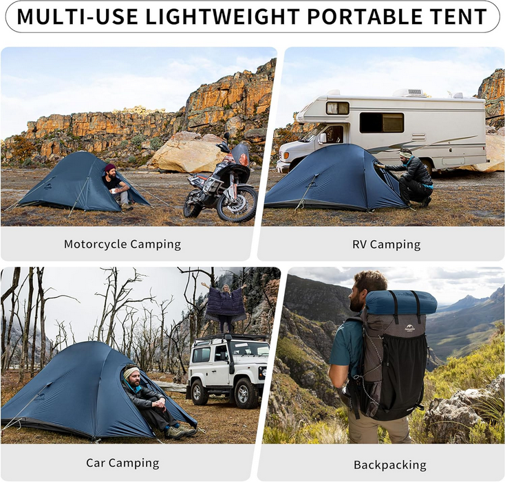 Thumbnail: Multi-use lightweight portable tent for camping and backpacking