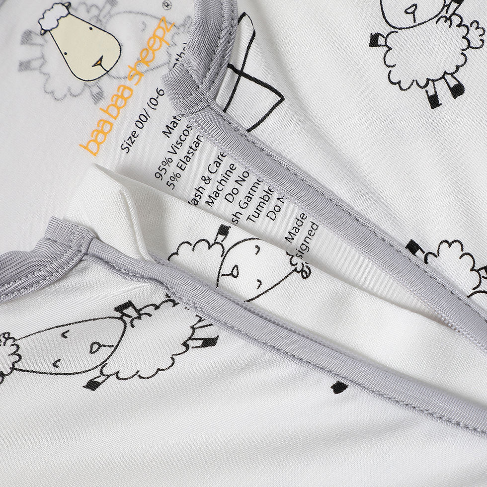 Thumbnail: ROMPER CUTE BIG STAR & SHEEPZ WHITE