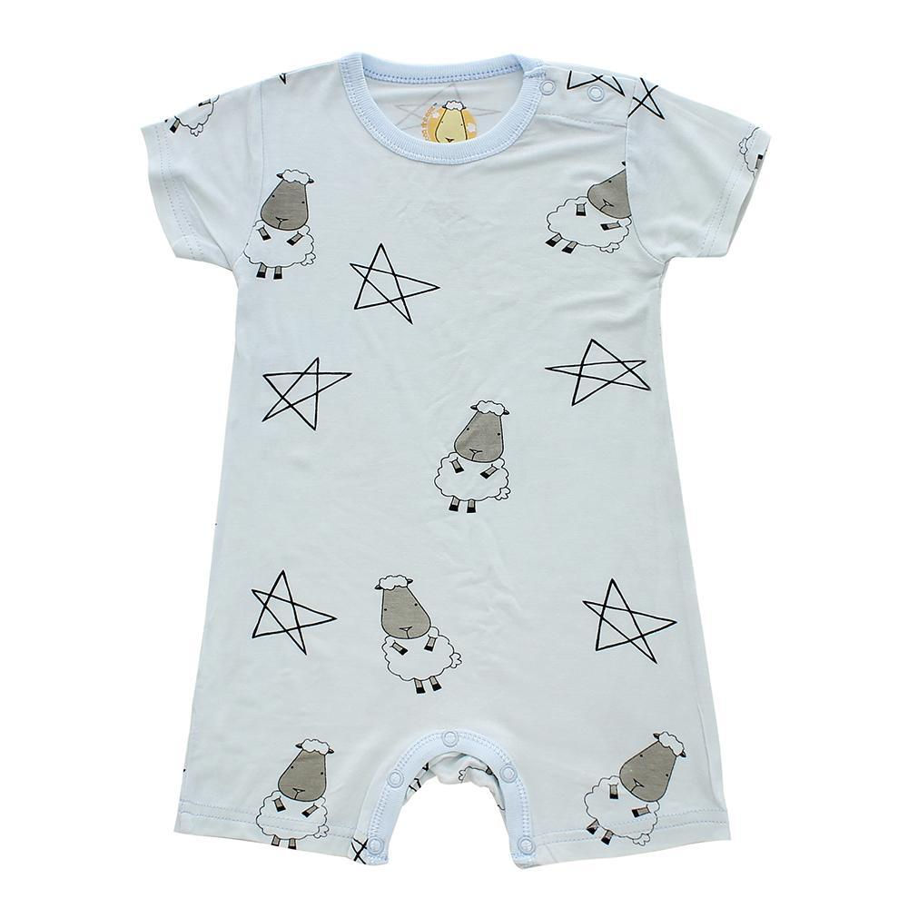 Romper - Short Sleeve Big Star & Sheepz Blue