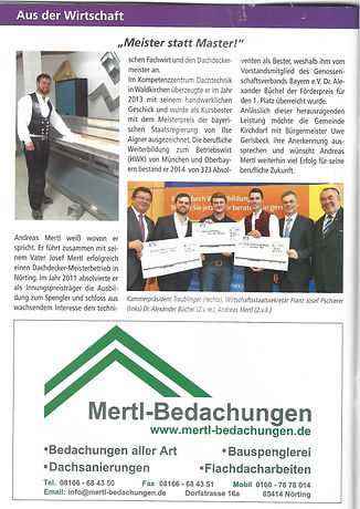 Gemeindezeitung Kirchdorf Dachdeckermeis