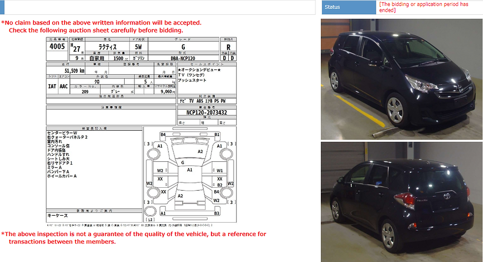 Thumbnail: Toyota Ractis G Year : 2015/8 Cc : 1500 Color : Black Km : 51,509