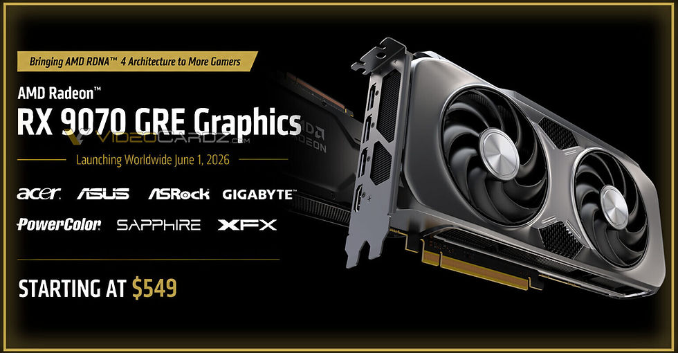 Una nueva filtración apunta a un precio de venta recomendado de 549 dólares para la AMD Radeon RX 9070 GRE