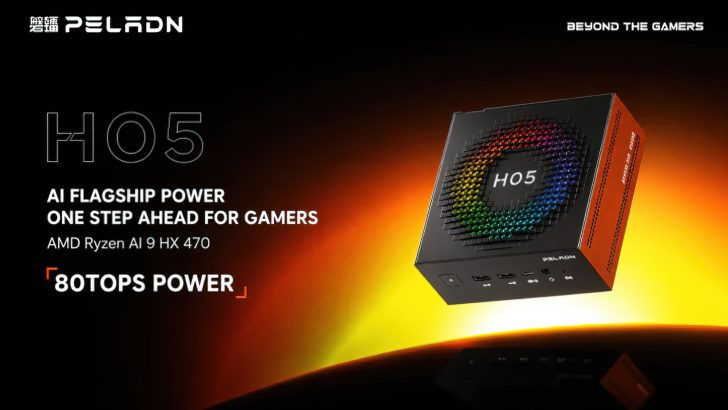 El Ryzen AI 9 HX 470 de AMD llega al mini PC HO5 de PELADN con 80 TOPS, compatibilidad con eGPU y un precio de 1299 dólares