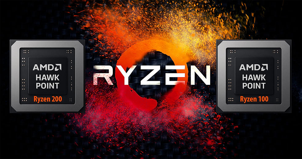AMD presenta 11 nuevas referencias de la gama «Hawk Point» en las series Ryzen 200 y 100