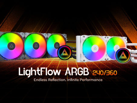 Montech lanza el refrigerador de CPU LightFlow ARGB AIO en versiones de 240 mm y 360 mm.