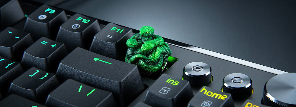 Razer presenta la tecla artesanal «Triple-Headed Snake Edition»