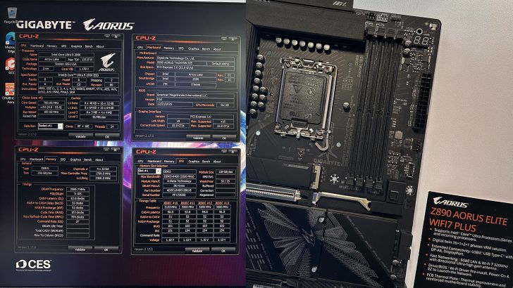 GIGABYTE confirma que sus placas base Z890 están preparadas para Intel Arrow Lake Refresh; también presenta la memoria CQDIMM de 4 rangos y 256 GB.
